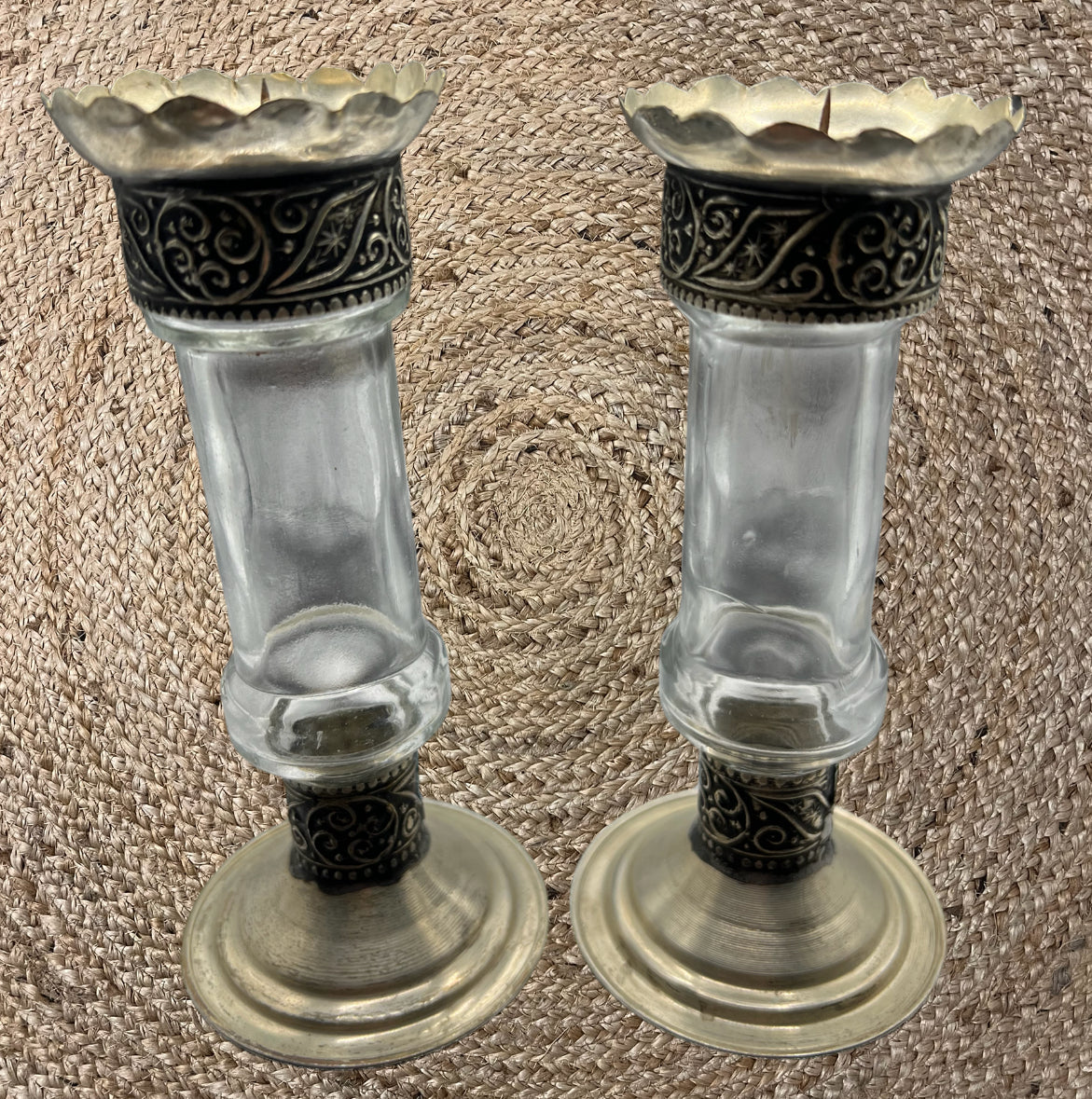 Kerzen Ständer Gläser - Orientalische Kerzen Glas - Vintage