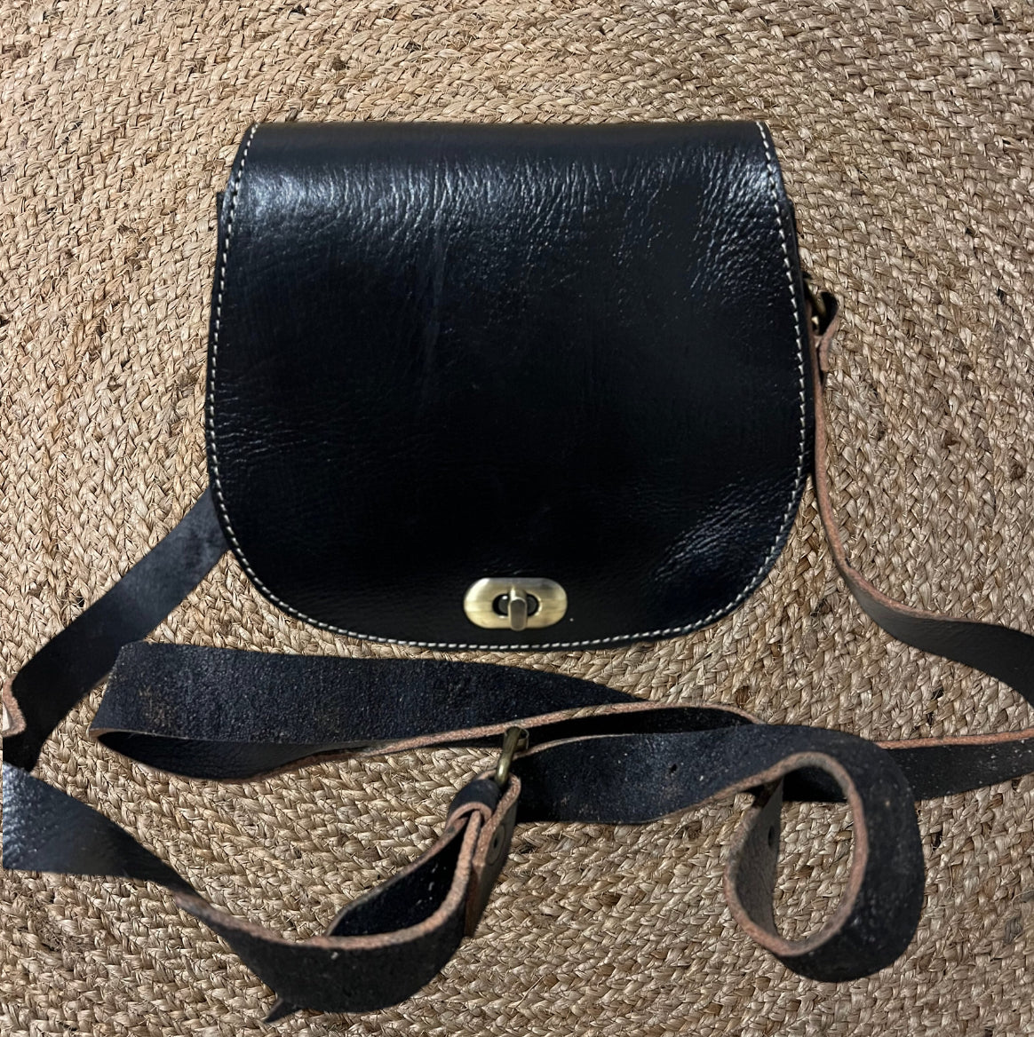 Leder Tasche - Handgemacht - Vintage - Bodybag - Handmade - Leather