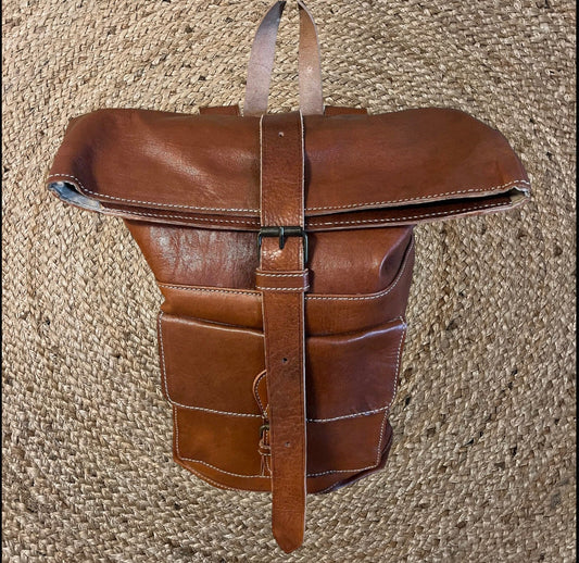 Leder Tasche - Handgemacht - Vintage - Rucksack - Handmade - Bagback - Leather