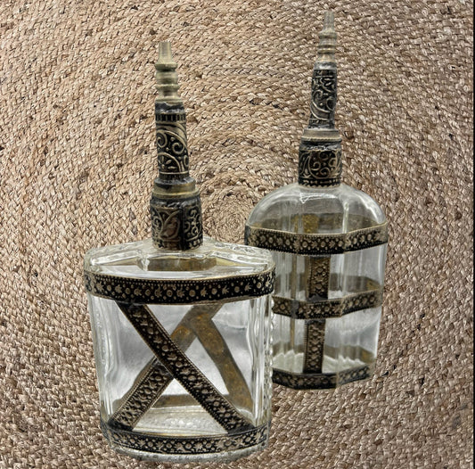 Parfumflakons -  aus mundgeblasenem Glas - Handverarbeitet - Orientalisches Glas